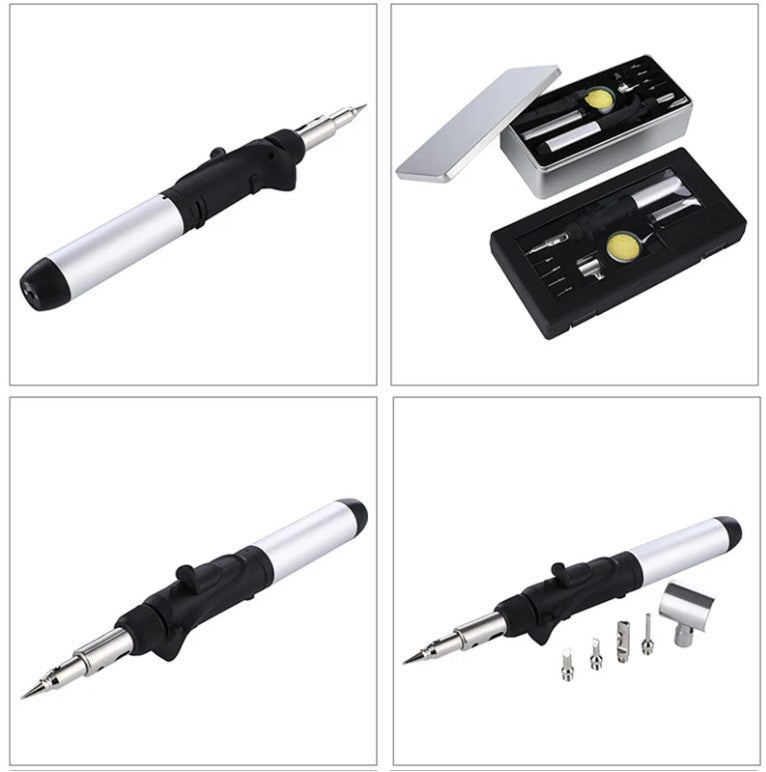 Buyohlic Multi-Function Cordless Soldering Iron kit – Adjustable Flame, Self-Igniting Design with Storage Box