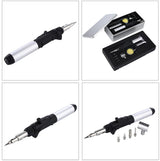 Buyohlic Multi-Function Cordless Soldering Iron kit – Adjustable Flame, Self-Igniting Design with Storage Box