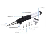 Buyohlic Multi-Function Cordless Soldering Iron kit – Adjustable Flame, Self-Igniting Design with Storage Box