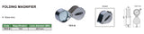 Insize 10X folding glass magnifier