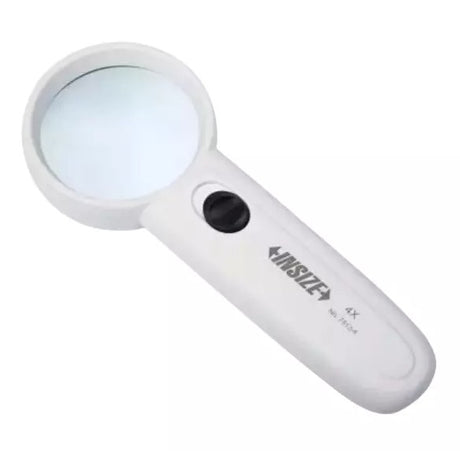 White handheld 4X magnifier
