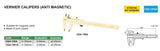 Anti-magnetic vernier caliper datasheet