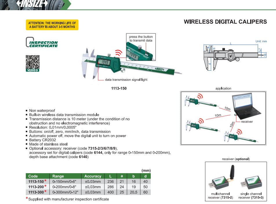 INSIZE DIAL CALIPERS -1312