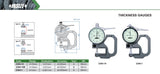 Insize thickness gauge product sheet