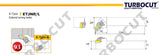 Turbocut turning holder diagram