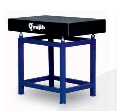 Graph granite surface plate stand setup