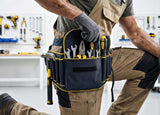 TOUGH GEAR 2.0 Pro Series Heavy Duty Tool Belt Waist Bag 600×145×50 mm, Durable Oxford Polyester Multi-Pocket Tool Storage Pouch with Adjustable Belt for Electrician, Technician & Repair Work.