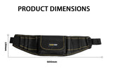 TOUGH GEAR 2.0 Pro Series Heavy Duty Tool Belt Waist Bag 600×145×50 mm, Durable Oxford Polyester Multi-Pocket Tool Storage Pouch with Adjustable Belt for Electrician, Technician & Repair Work.