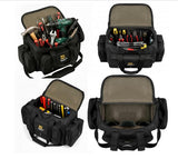 HENNY BAGS Tool Bag Premium Heavy Duty Urban CORD Professional Electrician Technician Industrial Multipurpose Storage Tool Bag 18' inch with Adjustable Strap.