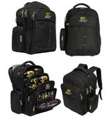 HENNY BAGS Tool Bag Backpack 50 Pockets Premium Heavy Duty Urban CORD Professional Electrician Technician Industrial Multipurpose Storage BACKPACK