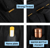 HENNY BAGS Tool Bag Backpack 50 Pockets Premium Heavy Duty Urban CORD Professional Electrician Technician Industrial Multipurpose Storage BACKPACK