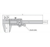 Technical drawing of measuring caliper