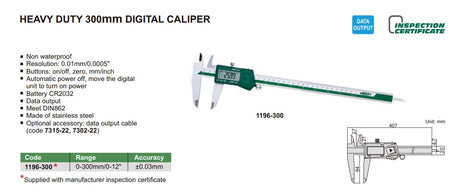 Heavy duty digital caliper