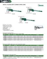 INSIZE DIGITAL CALIPER WITH CARBIDE TIPPED JAWS - 1110