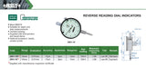 INSIZE  REVERSE READING DIAL INDICATOR Range 10mm (2801-10)