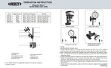 Insize magnetic stand operating instructions