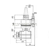 BT40 Angle Head 90 degree Machine Accessory