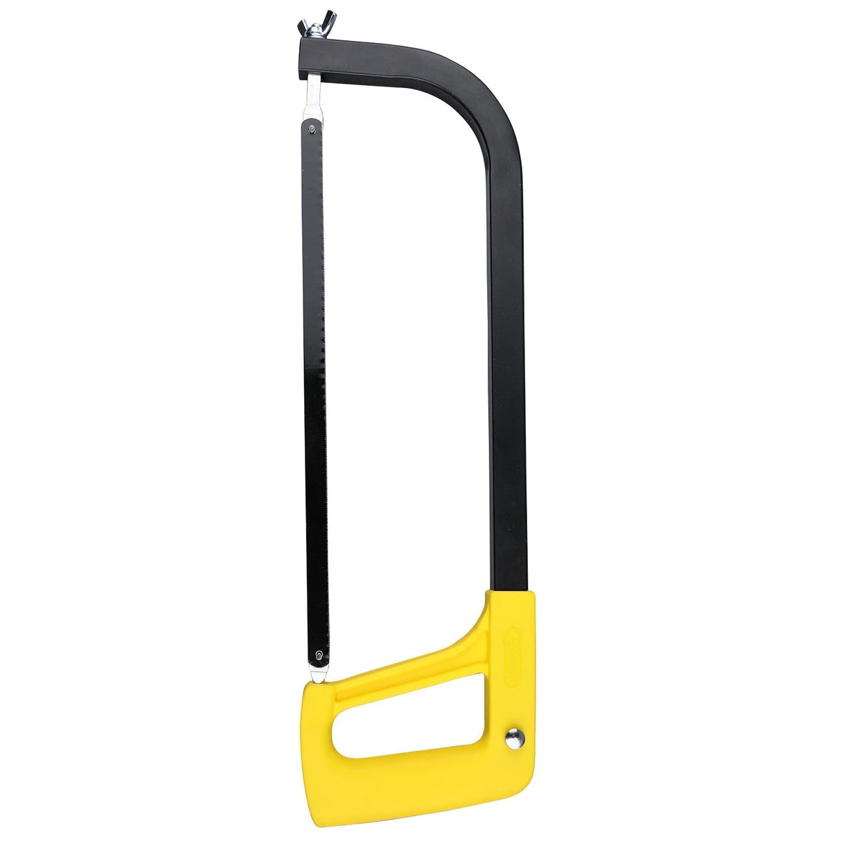 Black and yellow hacksaw