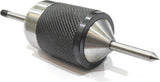 Large universal transfer punch with knurled grip body