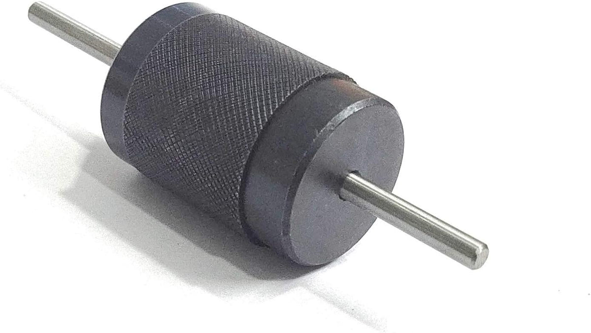 Universal transfer punch with knurled guide sleeve