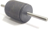 Large universal transfer punch with knurled guide sleeve