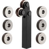 Knurling wheels set for metalworking lathe tool