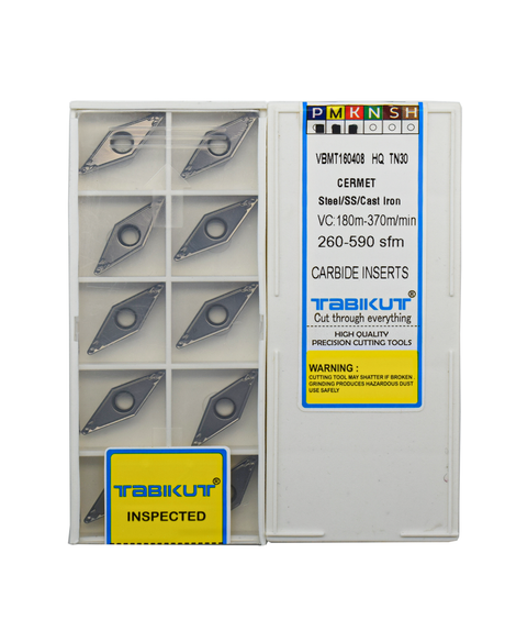 VBMT160404/08 hq TN30 cermet carbide insert pack of 10