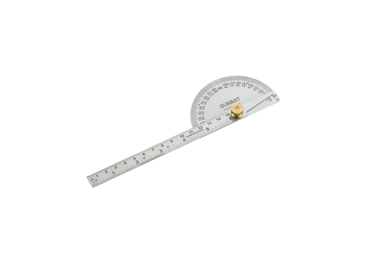 Summit stainless steel degree protractor