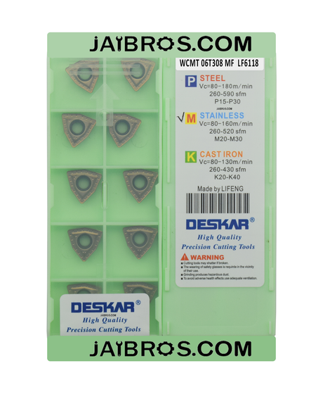 WCMT06T308 MF LF6118 Deskar pack of 10	