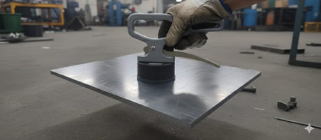 Magnetic sheet lifter handling plate