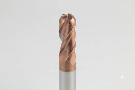 Coated carbide ballnose end mill
