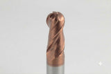 Bronze coated carbide end mill