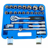 Eastman Chrome Vanadium Steel Square Drive Socket Set 24 Pcs E-624N