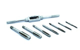 Set of metal thread taps isolated