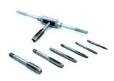 Metal tap wrench and tap set