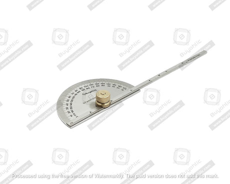 Buyohlic Stainless Steel Protractor 0-180 degrees Machine Tools