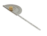Buyohlic Stainless Steel Protractor 0-180 degrees Machine Tools