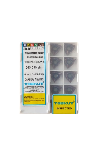 WNMG080404 -0.4 RADIUS Chipbreaker Insert Steel Grade Of Tabikut Pack Of 10
