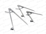 Three metal wing dividers