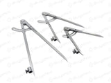 Three metal wing dividers