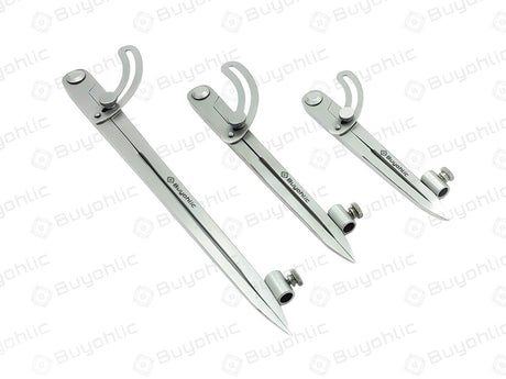 Three metal wing dividers
