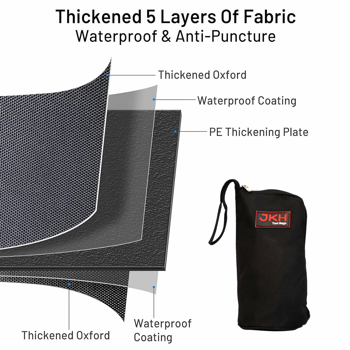 Drum tool kit pouch 6 pockets