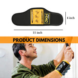 Yellow wristband dimensions diagram