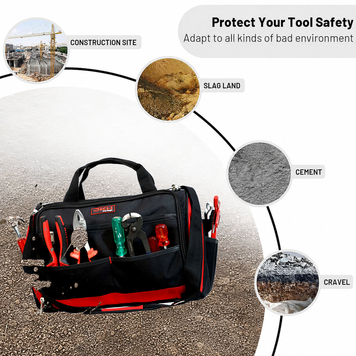 16" Tool bag 32 pockets