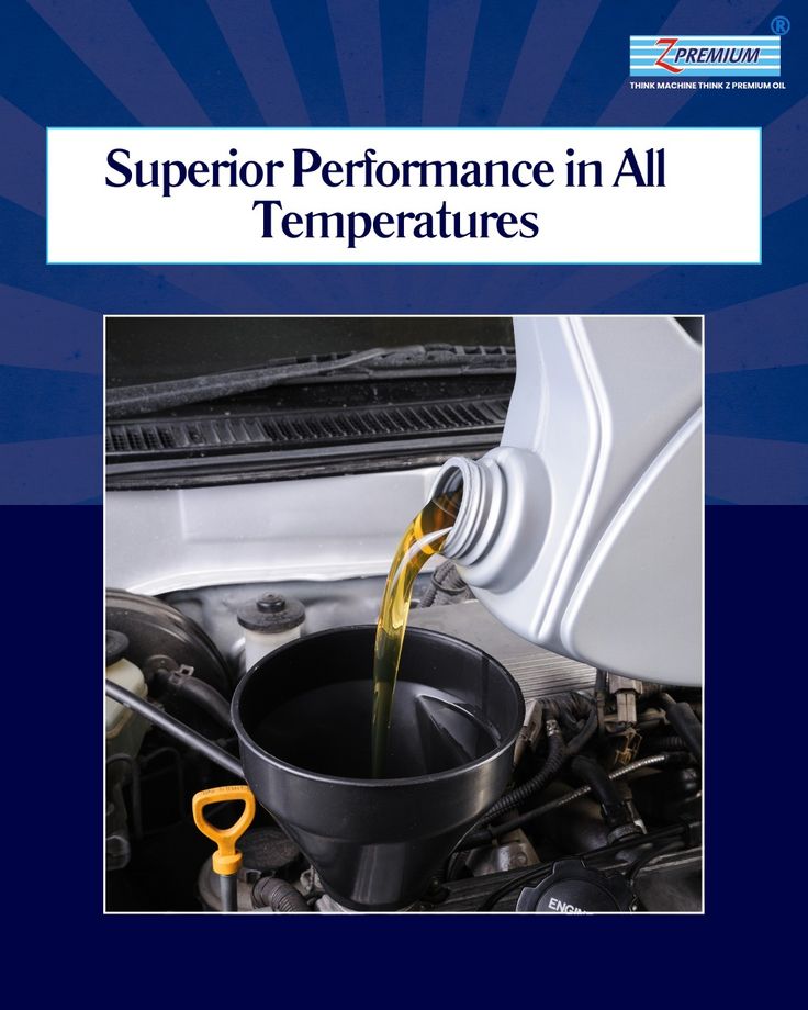 Oil is being poured into a car engine 