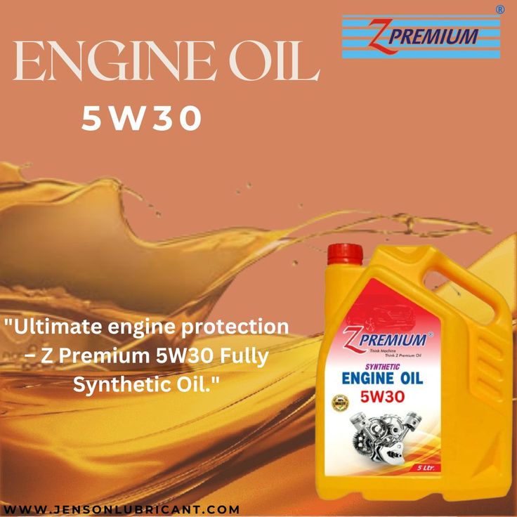 Z Premium engine oil container with oil