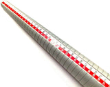 Metal jewelry ring sizing mandrel