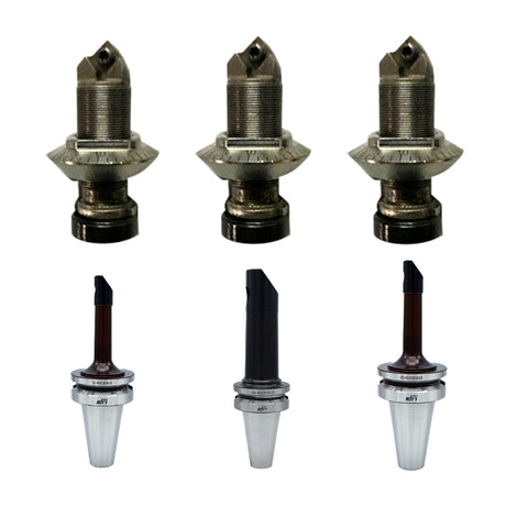 Set of five metal drill bits 