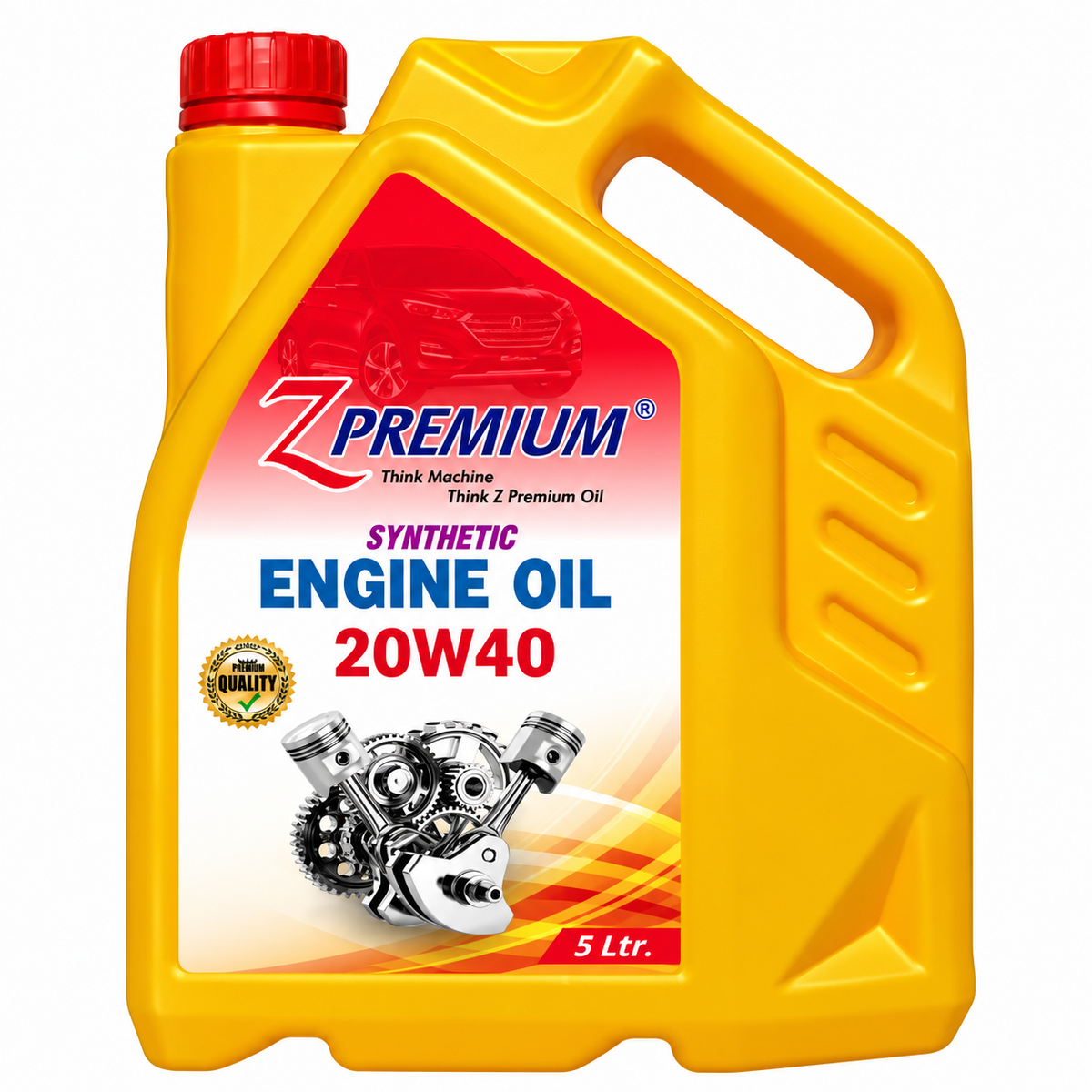 Z Premium 20W40 synthetic engine oil 5 liter yellow jerrycan