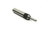 Spring-loaded tap guide tool with knurled ring top angle view